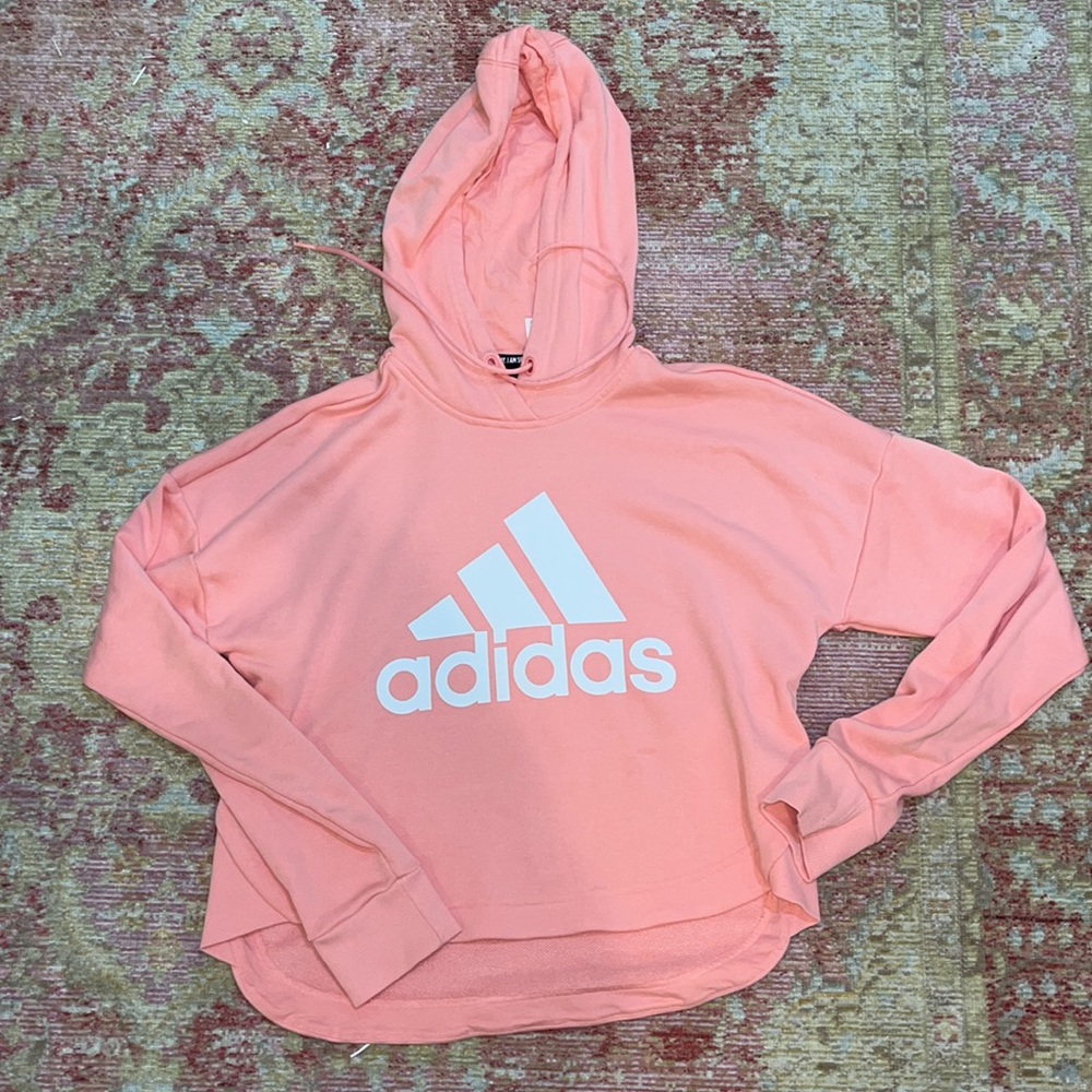 Peachy Adidas cropped hoodie